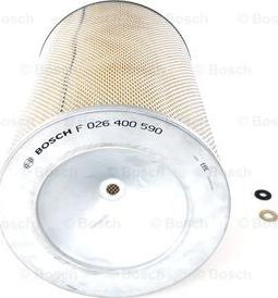 BOSCH F 026 400 590 - Воздушный фильтр, двигатель unicars.by