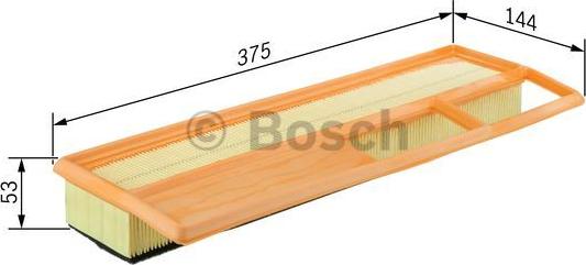 BOSCH F 026 400 002 - Воздушный фильтр, двигатель unicars.by