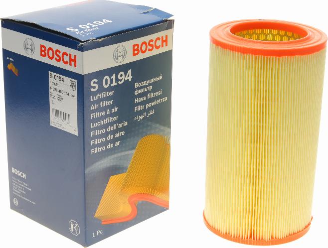 BOSCH F 026 400 194 - Воздушный фильтр, двигатель unicars.by