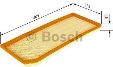 BOSCH F 026 400 178 - Воздушный фильтр, двигатель unicars.by