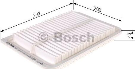 BOSCH F 026 400 218 - Воздушный фильтр, двигатель unicars.by