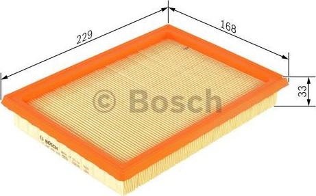 BOSCH F 026 400 222 - Воздушный фильтр, двигатель unicars.by