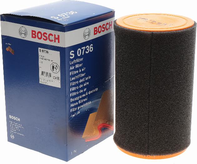 BOSCH F 026 400 736 - Воздушный фильтр, двигатель unicars.by