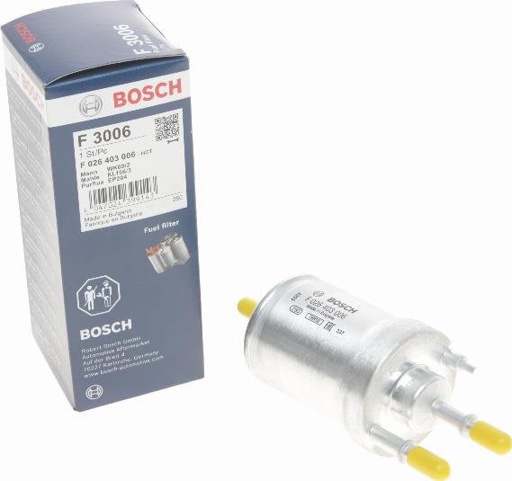 BOSCH F 026 403 006 - Топливный фильтр unicars.by