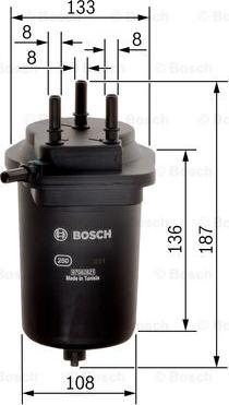 BOSCH F 026 402 090 - Топливный фильтр unicars.by