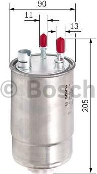 BOSCH F 026 402 054 - Топливный фильтр unicars.by