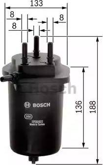 BOSCH F 026 402 080 - Топливный фильтр unicars.by