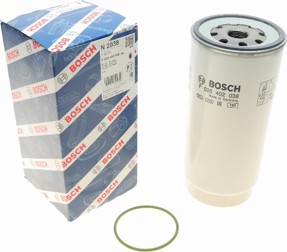 BOSCH F 026 402 038 - Топливный фильтр unicars.by