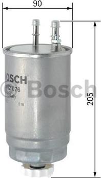 BOSCH F 026 402 076 - Топливный фильтр unicars.by