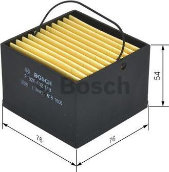 BOSCH F 026 402 149 - Топливный фильтр unicars.by