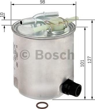 BOSCH F 026 402 108 - Топливный фильтр unicars.by