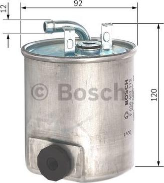 BOSCH F 026 402 112 - Топливный фильтр unicars.by