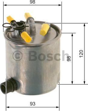 BOSCH F 026 402 182 - Топливный фильтр unicars.by