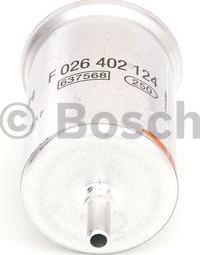 BOSCH F 026 402 124 - Топливный фильтр unicars.by