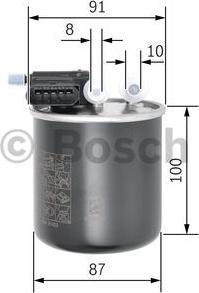 BOSCH F 026 402 843 - Топливный фильтр unicars.by