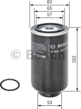 BOSCH F 026 402 815 - Топливный фильтр unicars.by