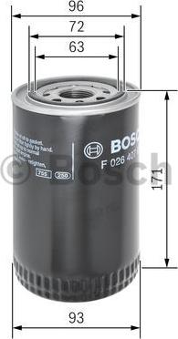 BOSCH F 026 407 057 - Масляный фильтр unicars.by