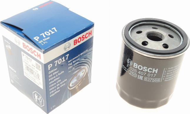 BOSCH F 026 407 017 - Масляный фильтр unicars.by