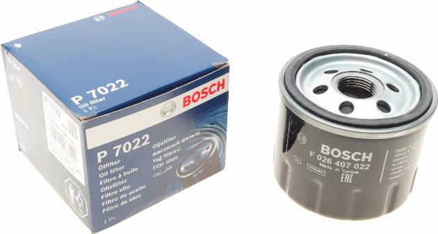 BOSCH F 026 407 022 - Масляный фильтр unicars.by