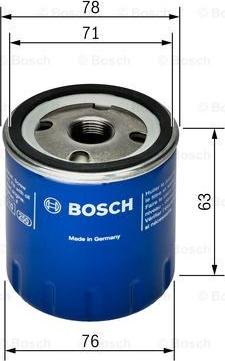 BOSCH F 026 407 022 - Масляный фильтр unicars.by