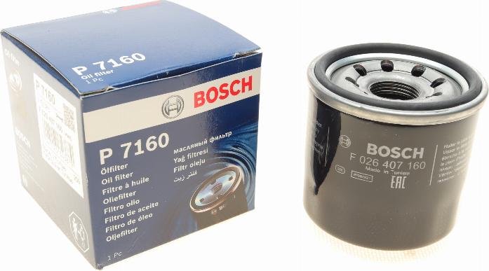 BOSCH F 026 407 160 - Масляный фильтр unicars.by