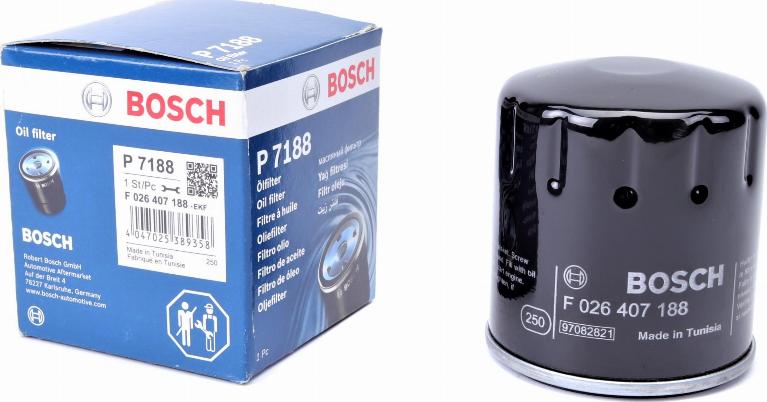 BOSCH F 026 407 188 - Масляный фильтр unicars.by