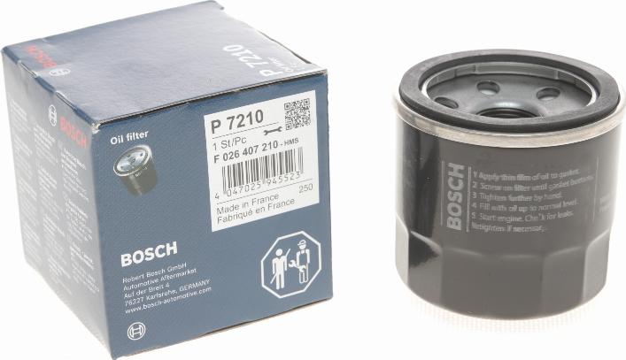 BOSCH F 026 407 210 - Масляный фильтр unicars.by