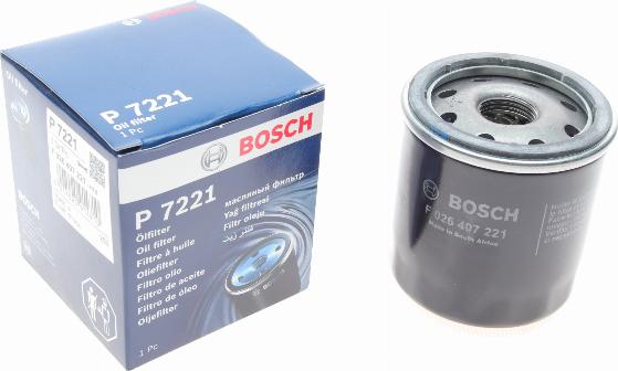 BOSCH F 026 407 221 - Масляный фильтр unicars.by