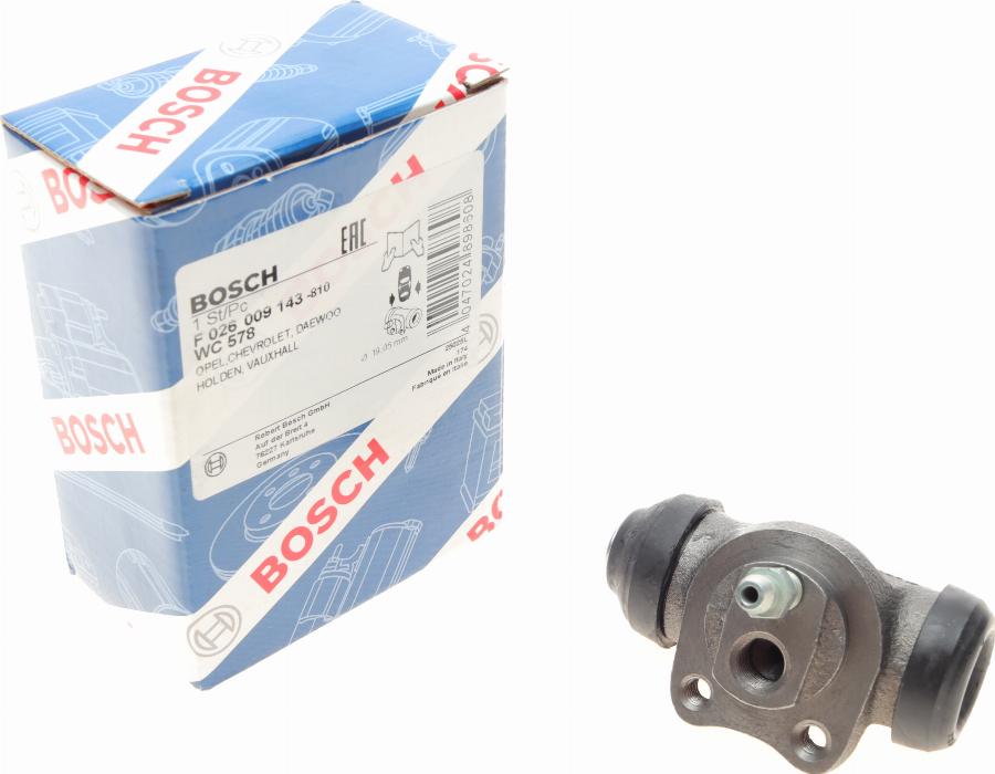 BOSCH F 026 009 143 - Колесный тормозной цилиндр unicars.by