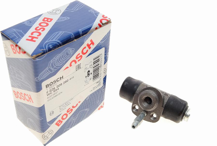 BOSCH F 026 009 260 - Колесный тормозной цилиндр unicars.by