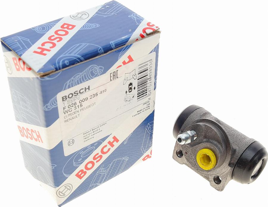 BOSCH F 026 009 235 - Колесный тормозной цилиндр unicars.by