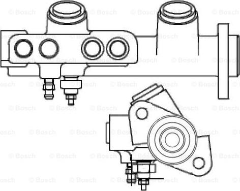 BOSCH F 026 003 014 - Главный тормозной цилиндр unicars.by