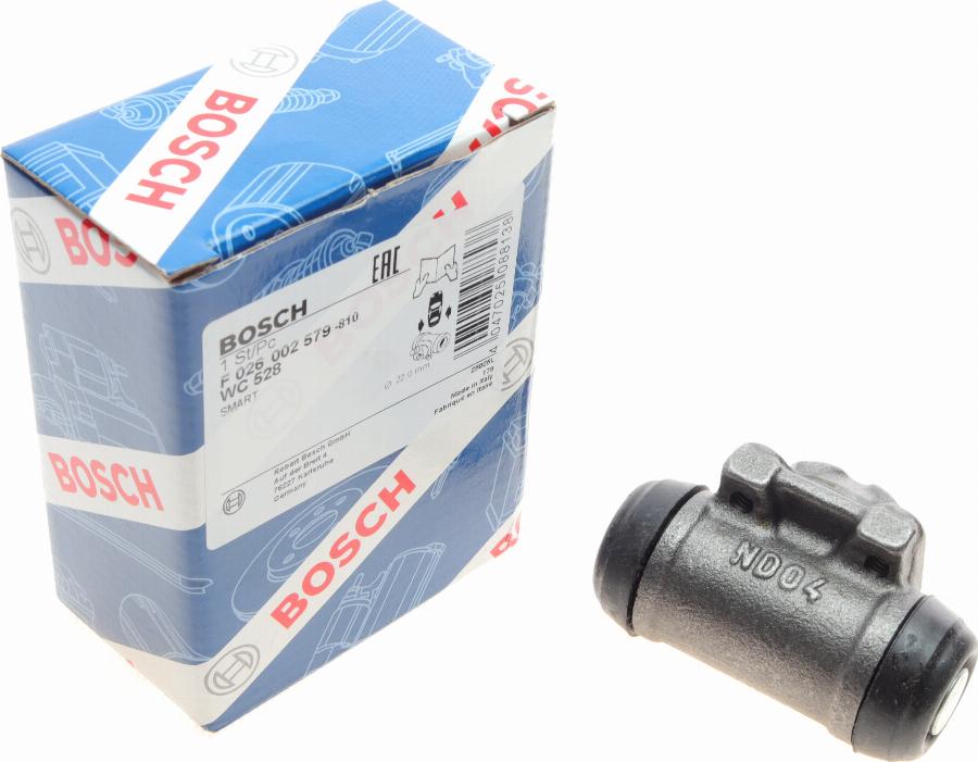 BOSCH F 026 002 579 - Колесный тормозной цилиндр unicars.by