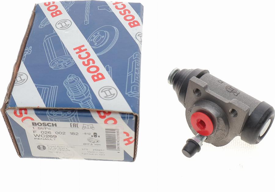 BOSCH F 026 002 182 - Колесный тормозной цилиндр unicars.by