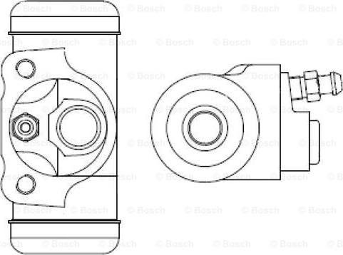 BOSCH F 026 002 356 - Колесный тормозной цилиндр unicars.by