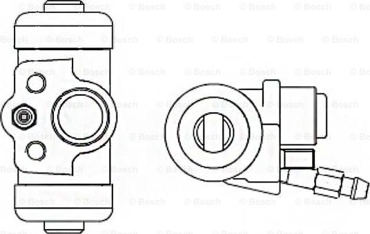 BOSCH F 026 002 360 - Колесный тормозной цилиндр unicars.by