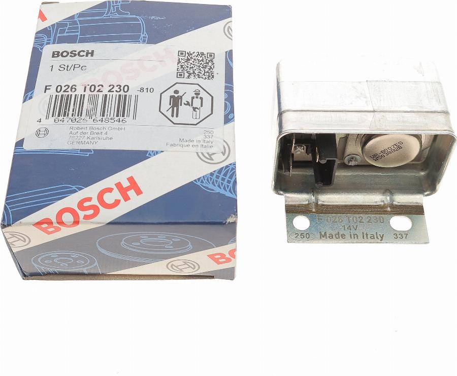 BOSCH F 026 T02 230 - Регулятор напряжения, генератор unicars.by