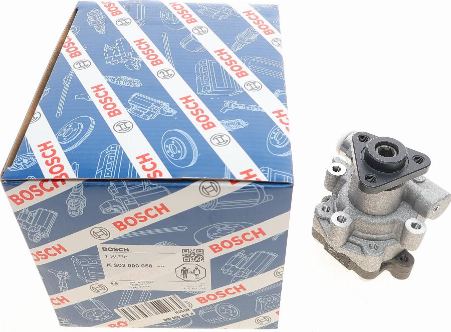 BOSCH K S02 000 058 - Гидравлический насос, рулевое управление, ГУР unicars.by