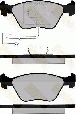 FTE 9002298 - Тормозные колодки, дисковые, комплект unicars.by