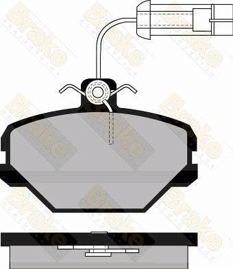 Brake Engineering PA495 - Тормозные колодки, дисковые, комплект unicars.by