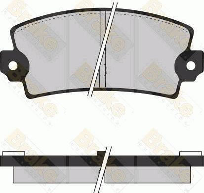 Brake Engineering PA415 - Тормозные колодки, дисковые, комплект unicars.by