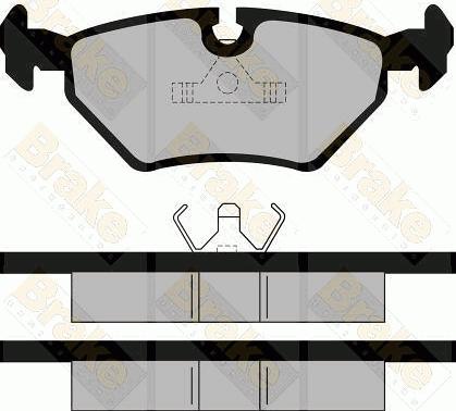 Brake Engineering PA484 - Тормозные колодки, дисковые, комплект unicars.by