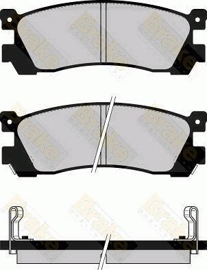 Brake Engineering PA551 - Тормозные колодки, дисковые, комплект unicars.by