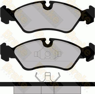 Brake Engineering PA511 - Тормозные колодки, дисковые, комплект unicars.by