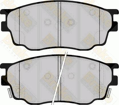 Brake Engineering PA1427 - Тормозные колодки, дисковые, комплект unicars.by