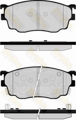 Quinton Hazell 80012 - Тормозные колодки, дисковые, комплект unicars.by