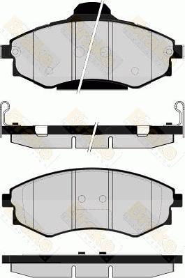 BENDIX 572496B - Тормозные колодки, дисковые, комплект unicars.by