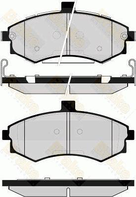 Brake Engineering PA1656 - Тормозные колодки, дисковые, комплект unicars.by