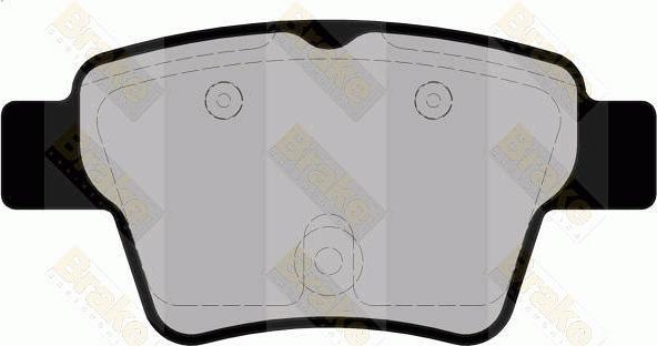 Brake Engineering PA1667 - Тормозные колодки, дисковые, комплект unicars.by