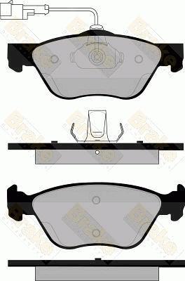 Valeo 671308 - Тормозные колодки, дисковые, комплект unicars.by